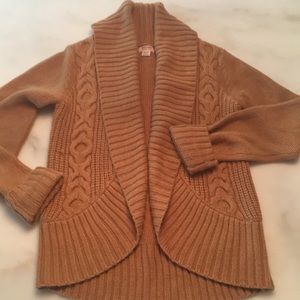 🍁Shaw Collar Open Front Cardigan Sweater